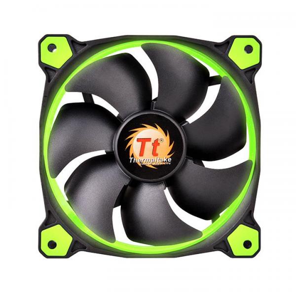 Thermaltake Riing 12 - 120MM High Static Pressure Cabinet Fan With Green LED (Triple Pack)