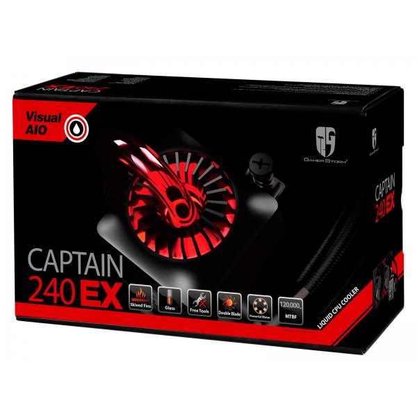 Deepcool GamerStorm Captain 240 EX All in One 240mm CPU Liquid Cooler (DP-GS-H12L-CT240A4)