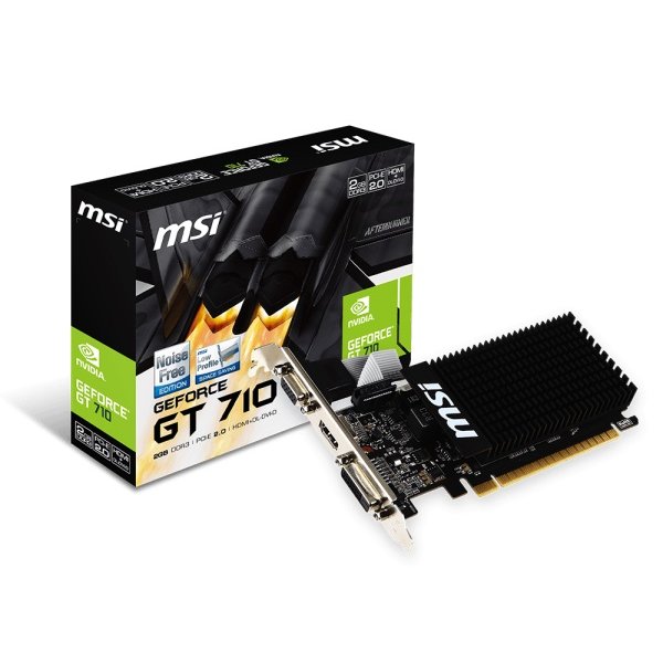 MSI GeForce GT 710 2GD3H LP 2GB DDR3 64-bit Gaming Graphics Card