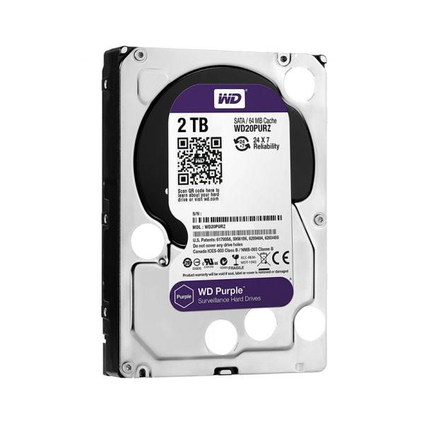 Western Digital Purple 2TB 5400 RPM Surveillance Desktop Hard Drive (WD20PURZ)