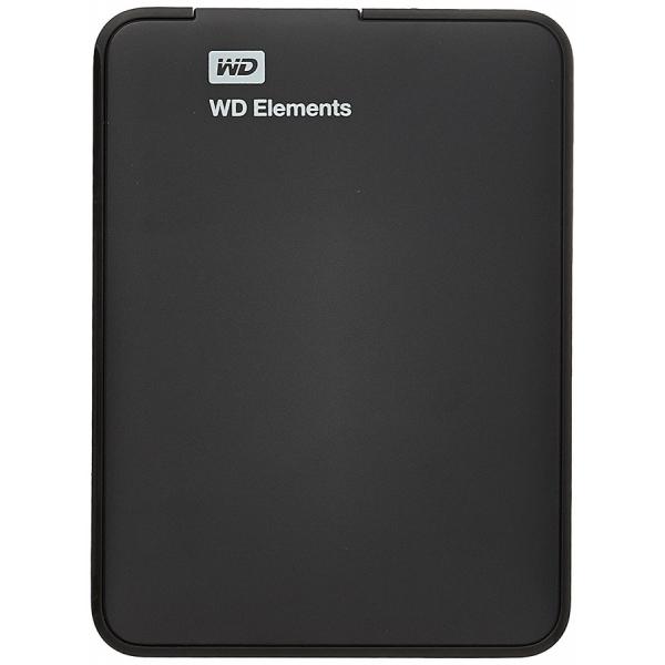 Western Digital Elements 1TB Black Portable External Hard Drive (WDBUZG0010BBK-WESN)
