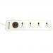 Honeywell Platinum Series 4 Socket 1.5 Meter Power Cable Surge Protector (White)