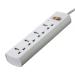 HUNTKEY 4 Socket 1.5 M Power Cable Surge Protector