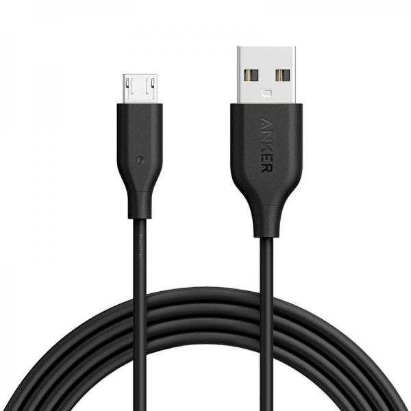 Anker Power Line 6FT Micro USB Charging Cable (Black)