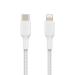 Belkin Boost Charge Braided USB-C To Lightning Charge and Sync Cable - 1 Meter (White)