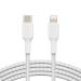 Belkin Braided USB-C To Lightning Charge and Sync Cable - 1 Meter (White)