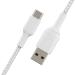 Belkin Boost Charge Braided USB-C To USB-A 1 Meter Charging And Sync Cable (White)