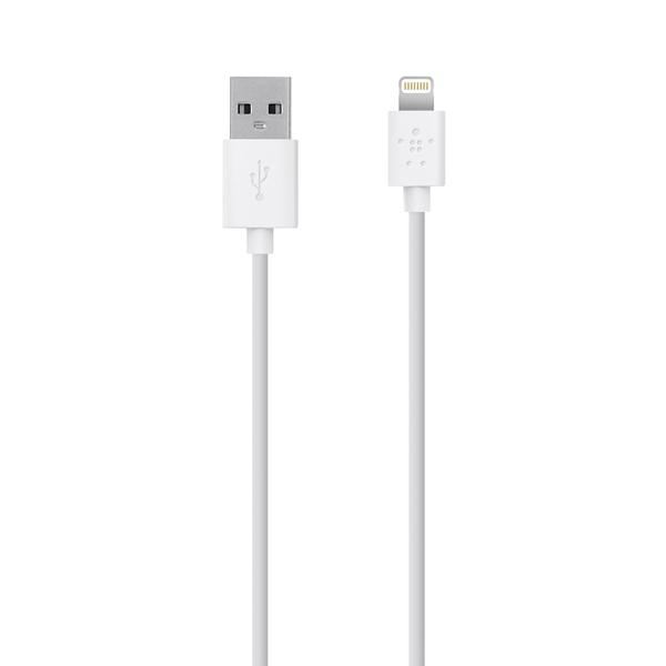 Belkin Lightning To USB Charging Cable For iPhone (White)