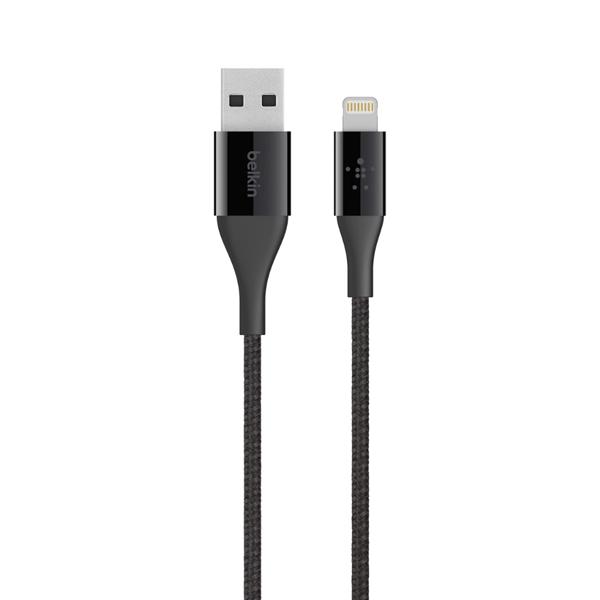 Belkin MIXIT DuraTek Lightning To USB 1.2 Meter Charging Cable For iPhone (Black)
