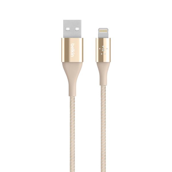 Belkin MIXIT DuraTek Lightning To USB 1.2 Meter Charging Cable For iPhone (Gold)