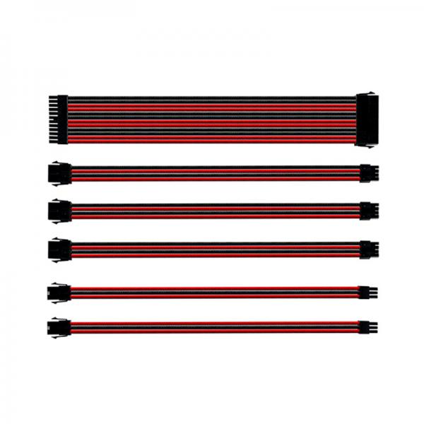 Cooler Master Sleeved PSU Extension Cable Kit (Red-Black)