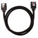 Corsair Premium Sleeved SATA 6Gbps 60cm Cable (Black)