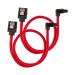 Corsair Premium Sleeved SATA 6Gbps 30cm 90° Connector Cable (Red)
