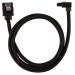 Corsair Premium Sleeved SATA 6Gbps 60cm 90° Connector Cable (Black)