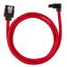 Corsair Premium Sleeved SATA 6Gbps 60cm 90° Connector Cable (Red)