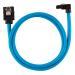 Corsair Premium Sleeved SATA 6Gbps 60cm 90° Connector Cable (Blue)