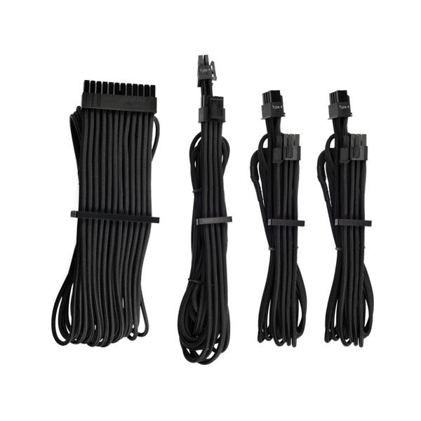 Corsair Premium Individually Sleeved PSU Cables Starter Kit Type 4 Gen 4 (Black)