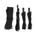 Corsair Premium Individually Sleeved PSU Cables Starter Kit Type 4 Gen 4 (Black)