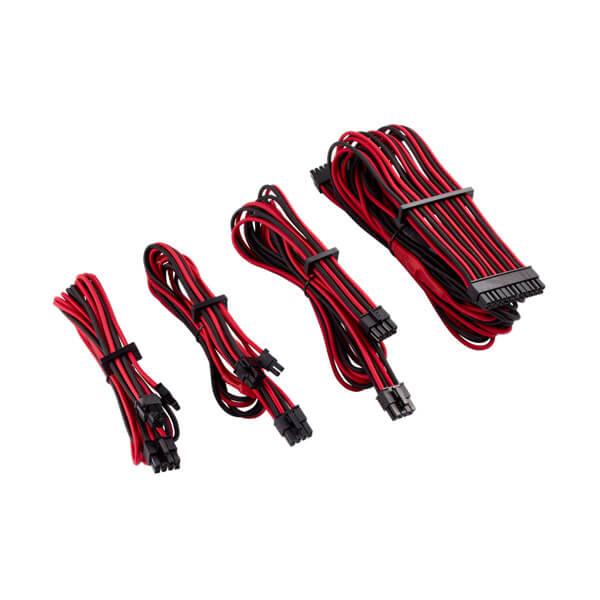 Corsair Premium Individually Sleeved PSU Cables Starter Kit Type 4 Gen 4 (Red-Black)