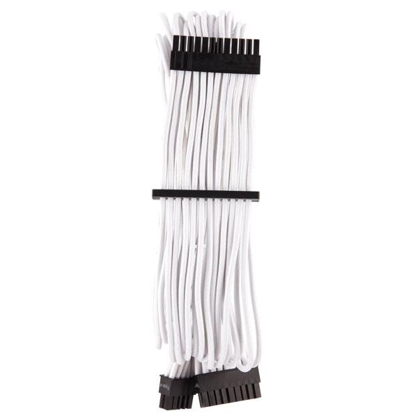 Corsair Premium Individually Sleeved ATX 24-Pin Cable Type 4 Gen 4 (White)