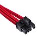 Corsair Premium Individually Sleeved PCIe Cable Dual-Pin Connector (Red)