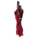 Corsair Premium Individually Sleeved PCIe Cable Dual-Pin Connector (Red-Black)