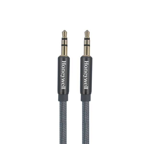 Honeywell Aux 3.5 mm Braided Cable 2 Meter (Grey)