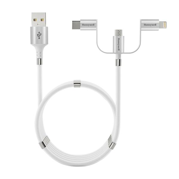 Honeywell 3 In 1 Magnetic Rapid multi Charge With USB Cable (White)