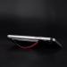 SleekStrip Phone Stand and Grip - Matte Black Base with Burgundy Red Strip