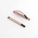 SleekStrip Phone Stand and Grip - Rose Gold Base with Coral Braid Strip