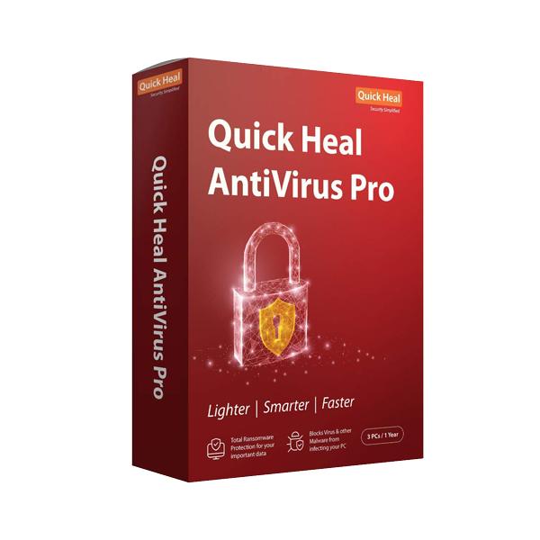 Quick Heal Pro 3 User 1 Year Antivirus