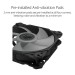 Asus TUF Gaming TF120 ARGB Black – 120mm Cabinet Fan with ARGB Controller (Triple Pack)