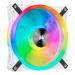 Corsair iCUE QL140 RGB White Edition - 140mm PWM RGB Cabinet Fan With Lighting Node Core (Dual Pack)