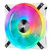 Corsair iCUE QL140 RGB White Edition - 140mm PWM RGB Cabinet Fan With Lighting Node Core (Dual Pack)