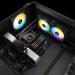 CORSAIR ML120 RGB ELITE, 120mm Magnetic Levitation RGB Fan with AirGuide, 3-Pack with Lighting Node CORE - Black Frame