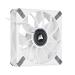 CORSAIR ML120 RGB ELITE, 120mm Magnetic Levitation RGB Fan with AirGuide, 3-Pack with Lighting Node CORE - White Frame
