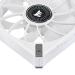 CORSAIR ML120 RGB ELITE, 120mm Magnetic Levitation RGB Fan with AirGuide, 3-Pack with Lighting Node CORE - White Frame