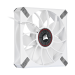 Corsair ML120 LED Elite, 120mm Magnetic Levitation Red LED Cabinet Fan with AirGuide - Single Pack - White Frame (CO-9050126-WW)