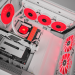 Corsair ML120 LED Elite 120mm Red LED Cabinet Fan (Single Pack - White Frame)
