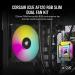 Corsair iCUE AF120 RGB SLIM 120mm Cabinet Fan – Black (Twin Pack)