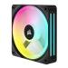 Corsair iCUE Link QX120 RGB Black 120mm PWM Cabinet Fan Starter Kit with iCUE Link System Hub (Triple Pack)