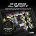 Corsair iCUE Link QX140 RGB Black 140mm PWM Cabinet Fan Starter Kit with iCUE Link System Hub (Dual Pack)