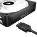 Corsair iCUE Link QX140 RGB Black 140mm PWM Cabinet Fan Starter Kit with iCUE Link System Hub (Dual Pack)