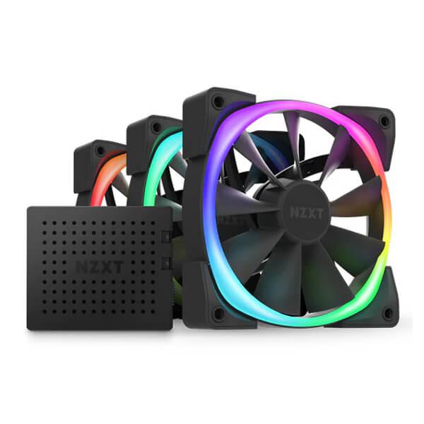 Nzxt Aer RGB 2 Black 120mm Cabinet Fan Kit (Triple Pack)