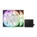 Nzxt Aer RGB 2 Starter Kit 140mm PWM RGB White Cabinet Fan With RGB Controller (Twin Pack)