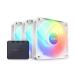 Nzxt F120 RGB Core 120mm Cabinet Fan with RGB Controller - White (Triple Pack)