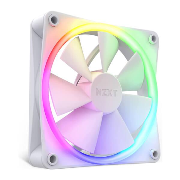 Nzxt F120 RGB - 120mm PWM RGB White Cabinet Fan (Single Pack)