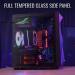 Aerocool Glider Cosmo (ATX) Mid Tower Cabinet With Tempered Glass Panel Side Panel (Black)