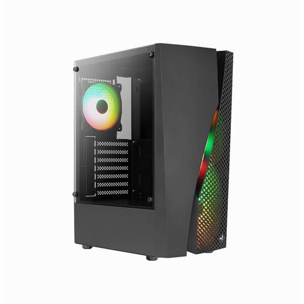 AeroCool Wave RGB (ATX) Mid Tower Cabinet With Tempered Glass Side Panel (Black)