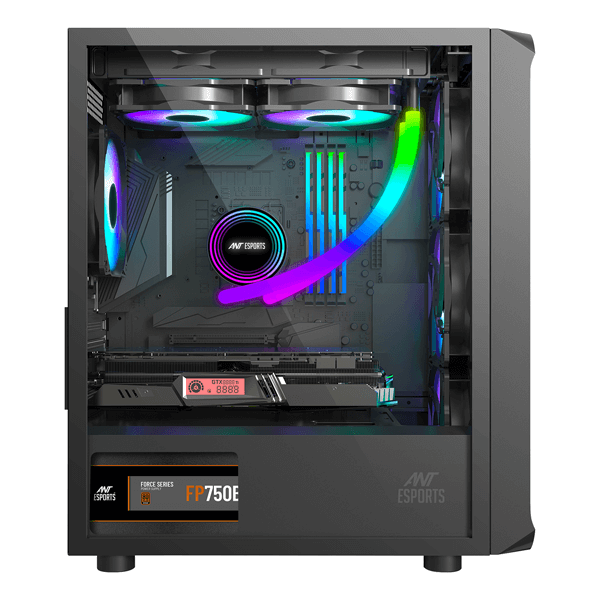 Buy Ant Esports 205 Air ARGB Gaming Cabinet Black at best price ...